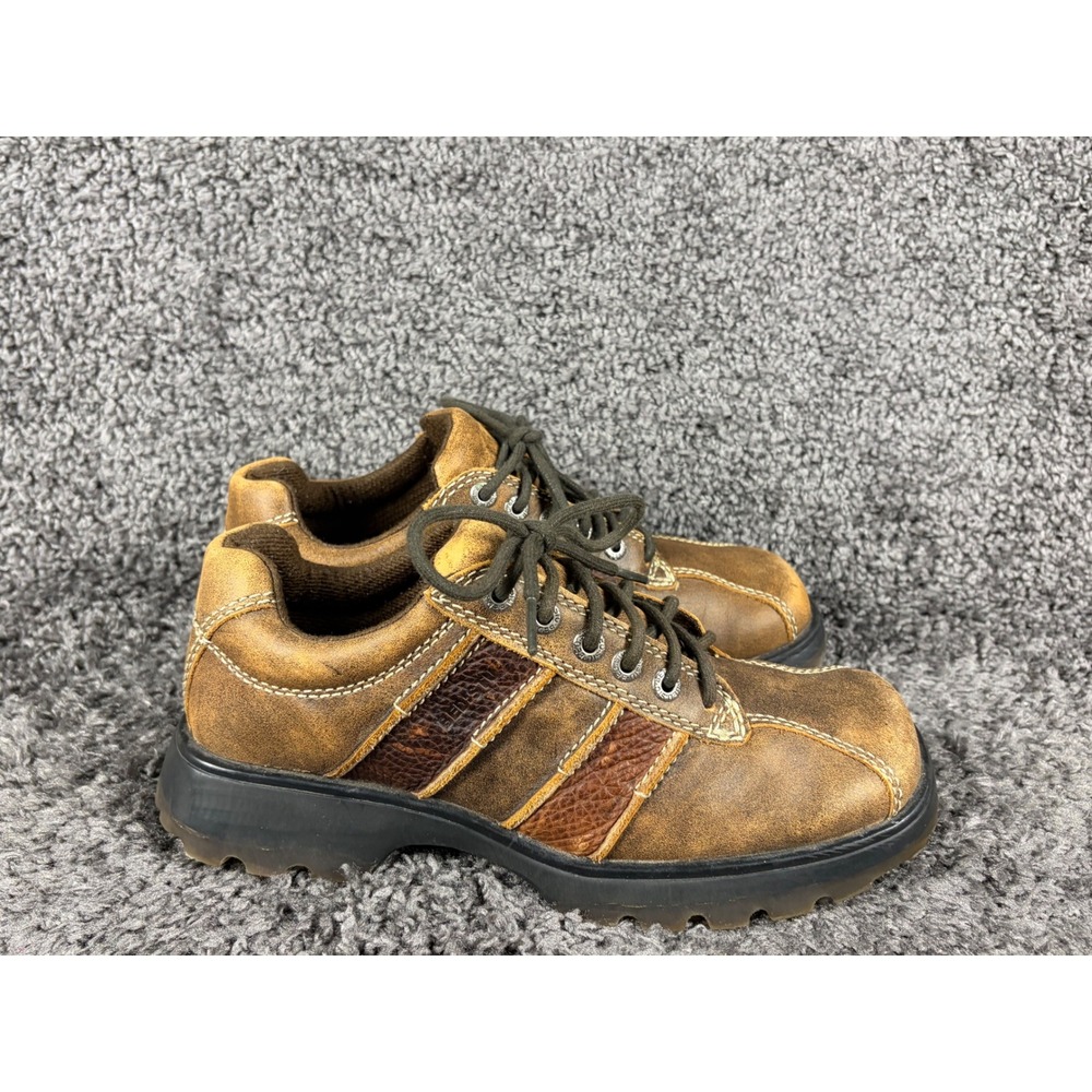 Bed Stu Mens Leather Oxford Shoes Distressed Tan Brown Lug Sole Size 9 42